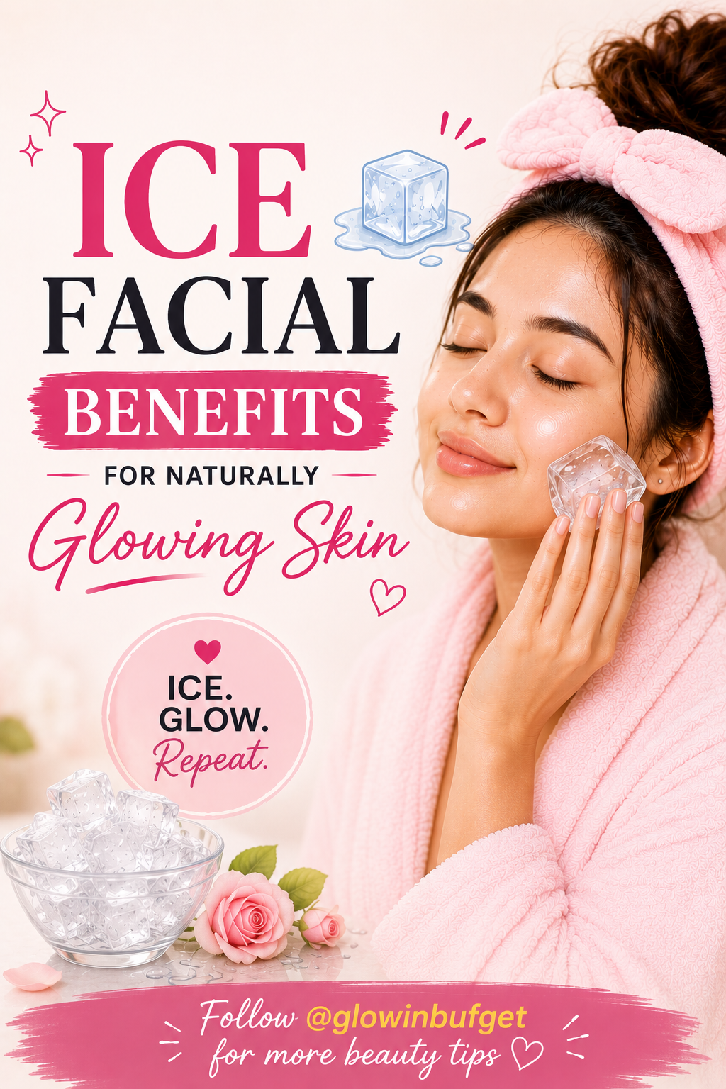 Ice Facial Benefits for Naturally Glowing Skin fetured image