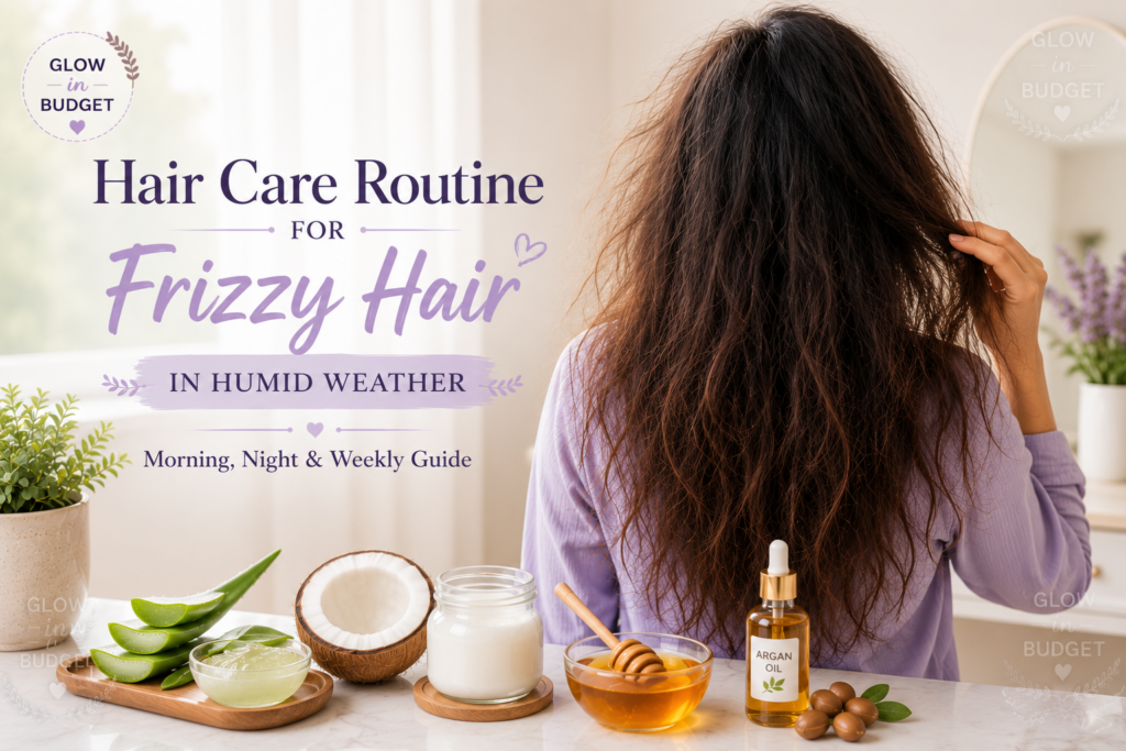 🌿Hair Care Routine for Frizzy Hair in Humid Weather (Morning, Night & Weekly Guide) chatgpt image jul 16, 2026, 07 31 37 pm
