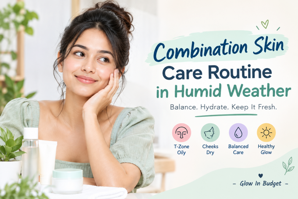 Combination skin care routine in humid weather