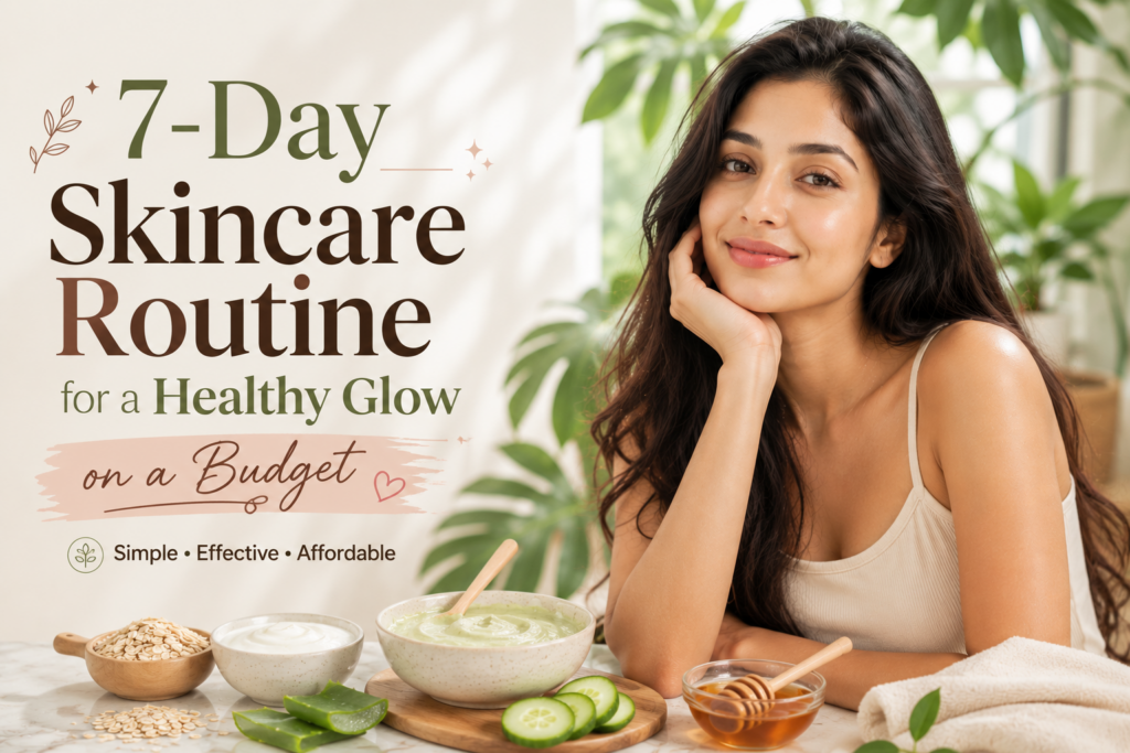 7-day skincare routine for a healthy glow on a budget