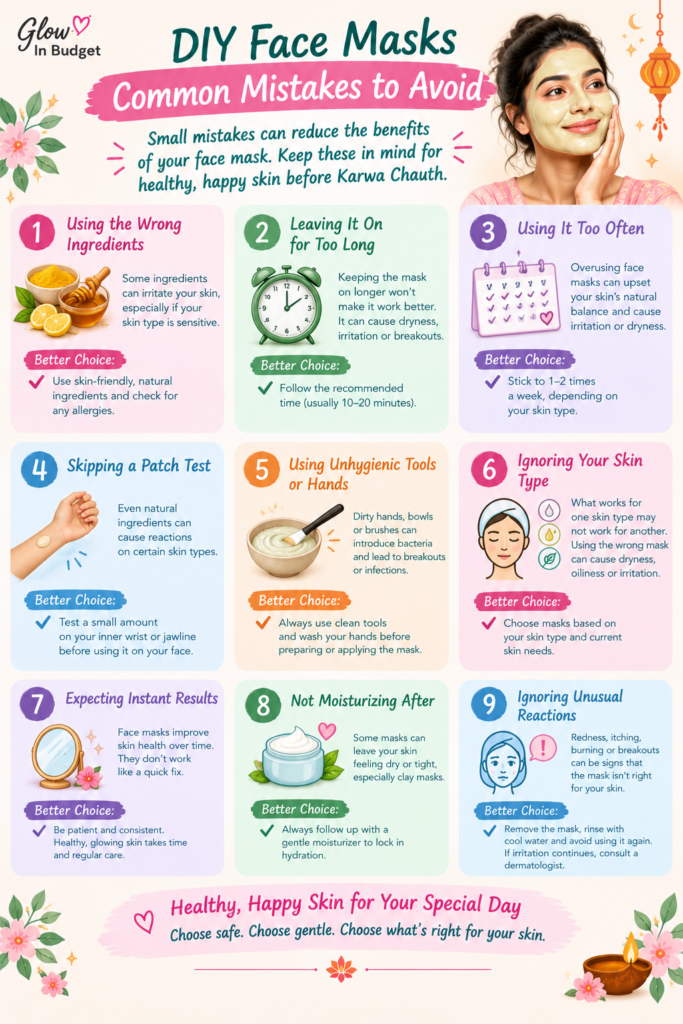 diy face mask mistakes to avoid
