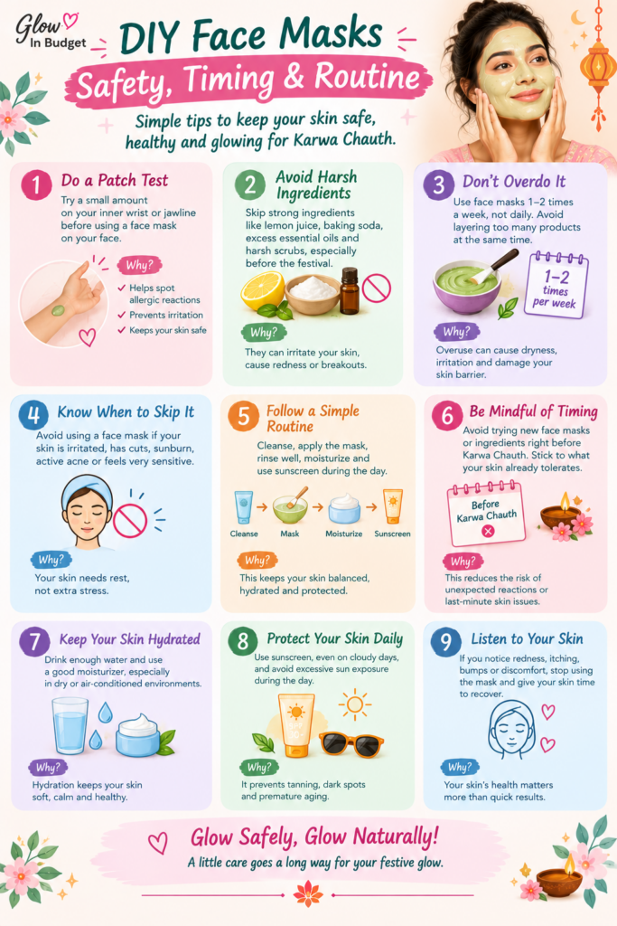 karwa chauth diy face mask safety guide